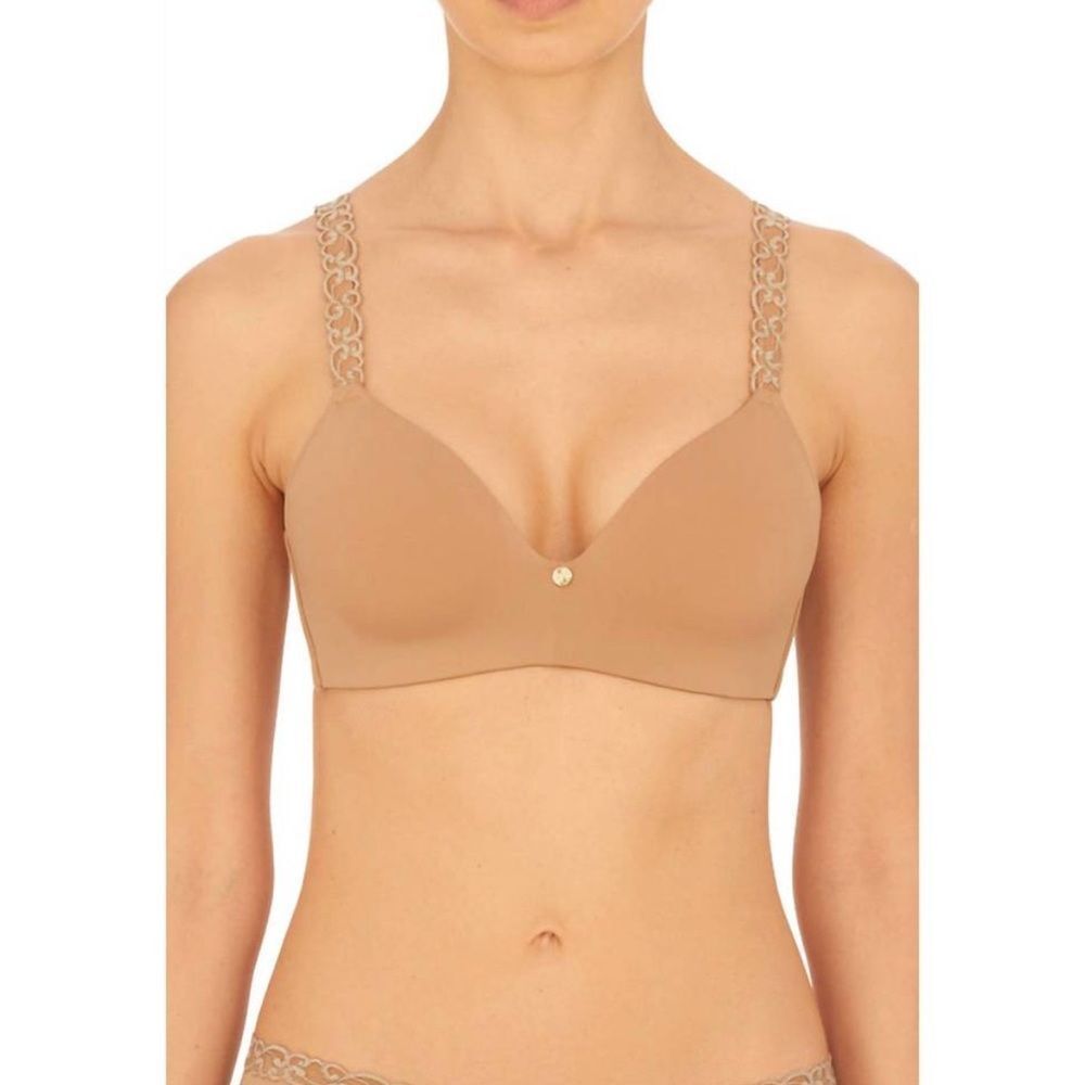 NATORI pure luxe wireless contour bra in‎ café 36DD